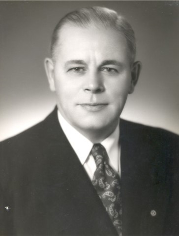 Retrato de Herbert J. Taylor, presidente de Rotary International entre 1954 y 1955.