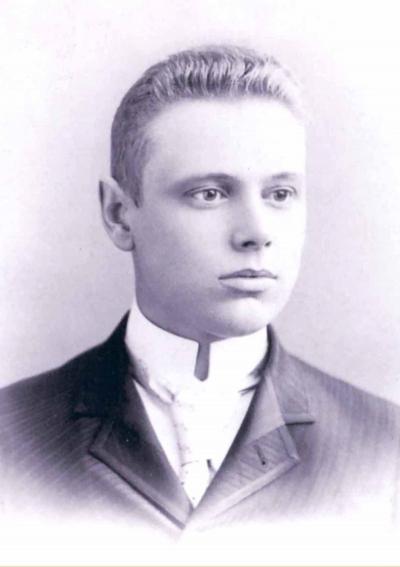 Fotografía de Hiram Shorey en su juventud.