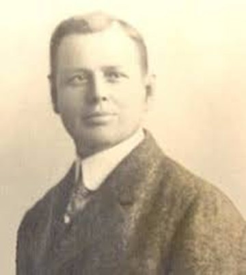 Retrato de Hiram Elmer Shorey, sastre y cofundador de Rotary.